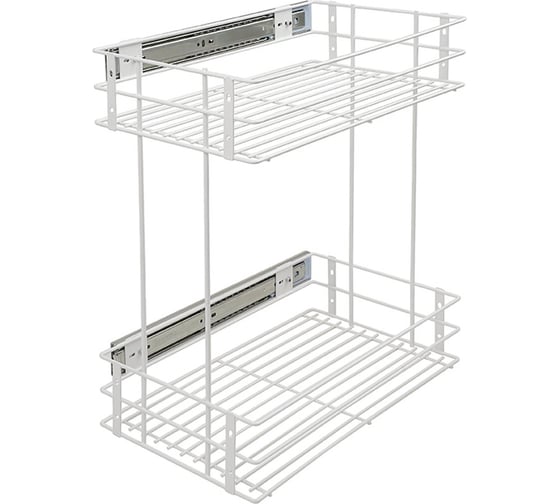 Изображение товара Бутылочница Lemax PROF 300 мм, с боковым креплением и доводчиком, белый VK-02-300WT