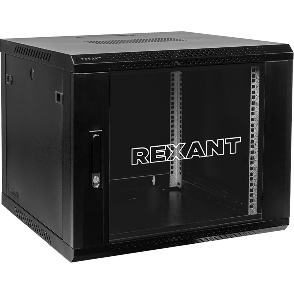 Изображение товара Настенный шкаф REXANT, 19 дюймов, 12U, 600×600×635 (ШxГxВ), дверь стекло, боковые съемные стенки, RAL 9005 04-1266-112 Изображение товара Настенный шкаф REXANT, 19 дюймов, 12U, 600×600×635 (ШxГxВ), дверь стекло, боковые съемные стенки, RAL 9005 04-1266-112