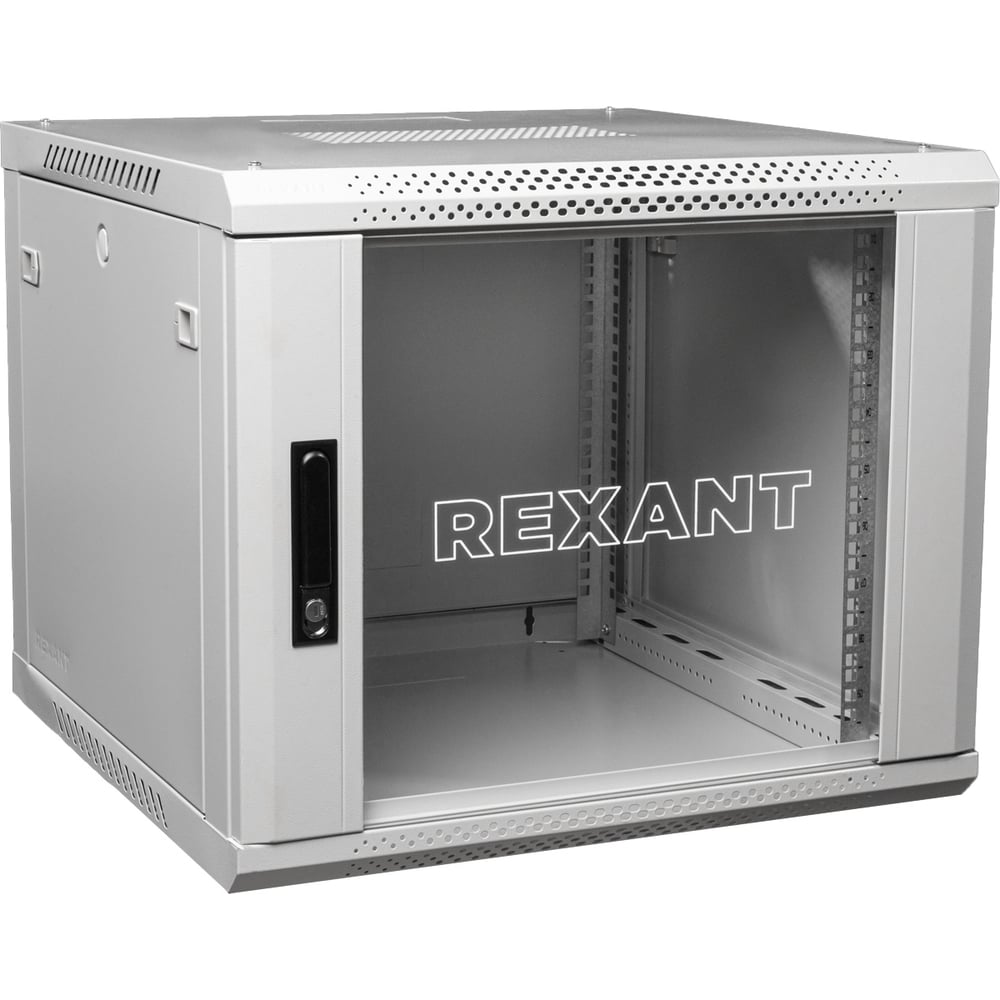 Изображение товара Настенный шкаф REXANT 19 дюймов 12U с дверцей стекло Изображение товара Настенный шкаф REXANT 19 дюймов 12U с дверцей стекло