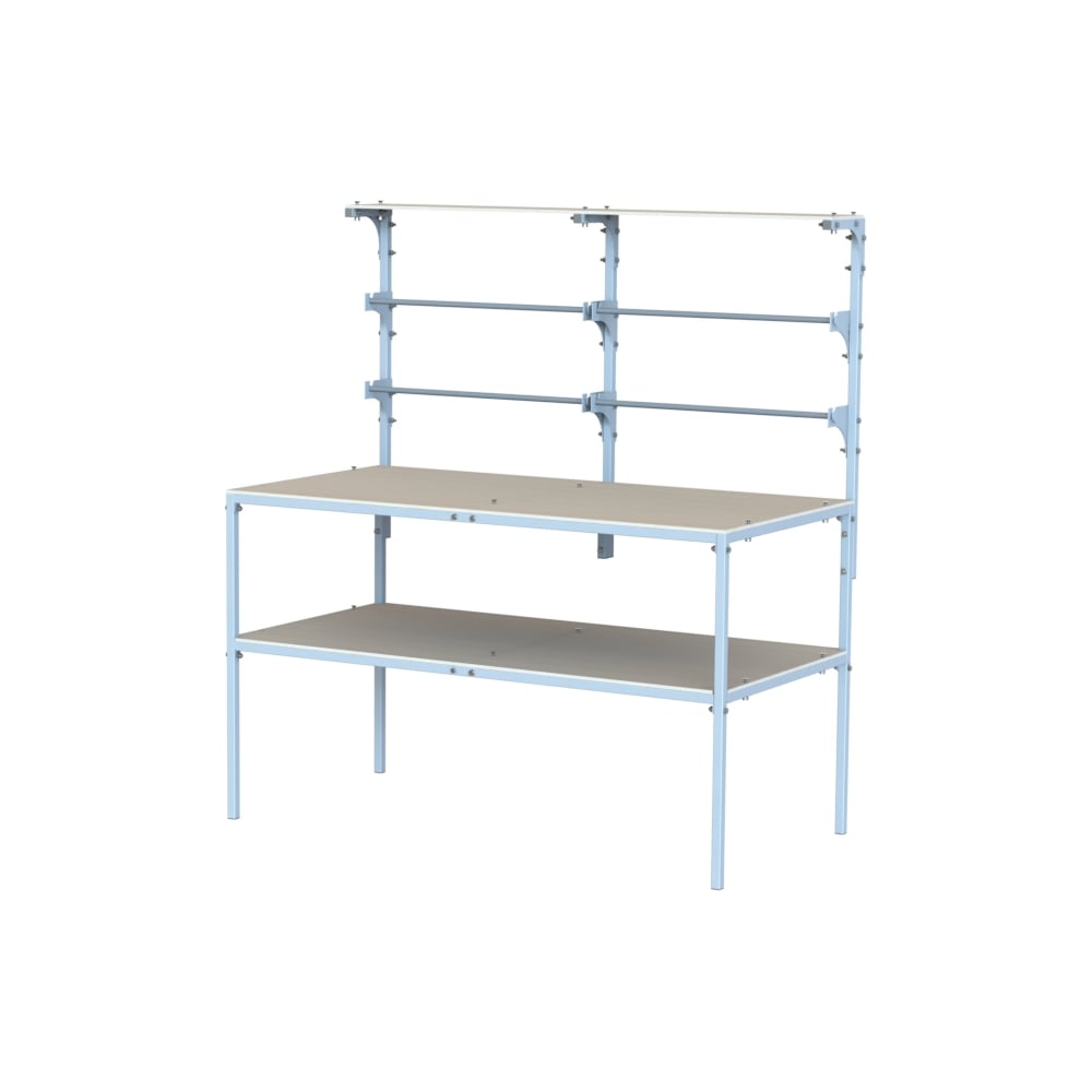 Изображение товара Упаковочный стол МеталлКарт Кастом Лайт 44 профессиональный металлический с ламинированной столешни