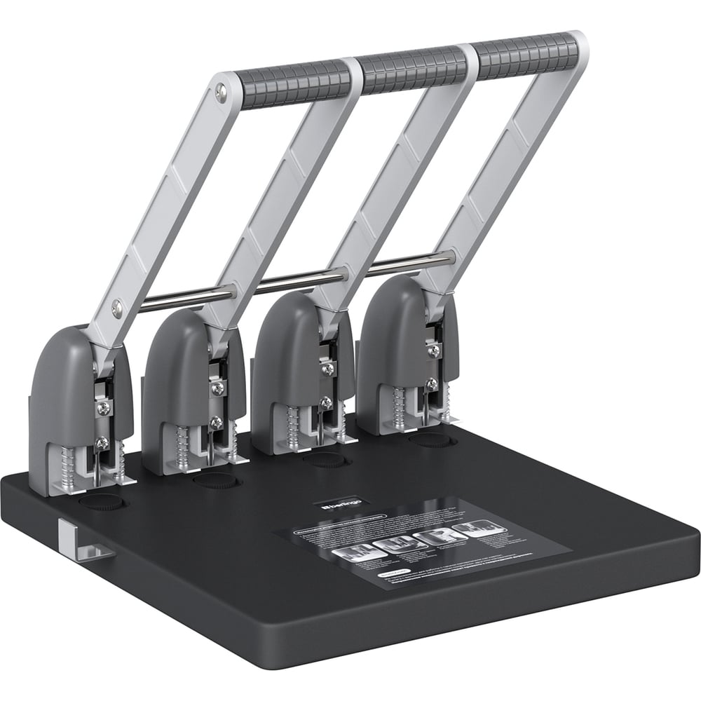 Изображение товара Мощный дырокол BERLINGO Heavy Duty на четыре отверстия 150 листов черный DDm_15041