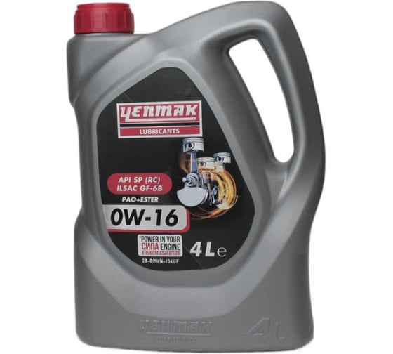 Изображение товара Масло моторное синтетическое Yenmak 0W16 SN Plus SP (RC) | GF-6B 4L 28-00W16-104GF