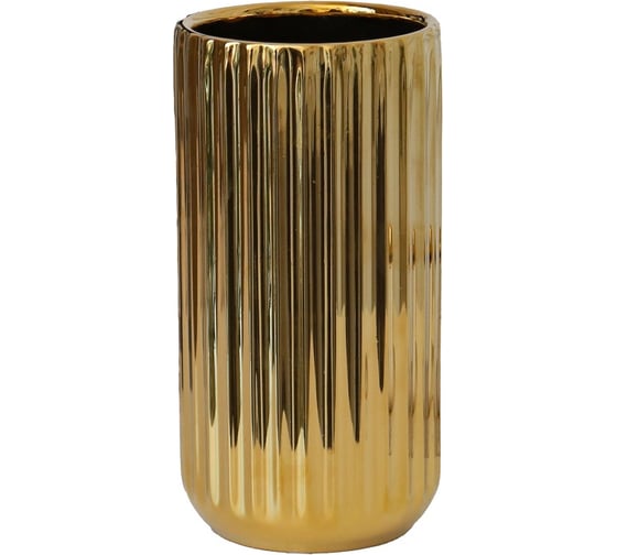 Изображение товара Декоративная ваза Вещицы Рельеф, 125х125х220 мм, золотой Cha20-L