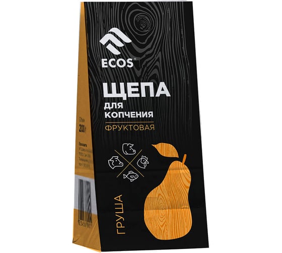 Изображение товара Щепа для копчения из фруктовых пород Ecos ГРУША, 200 г 107330
