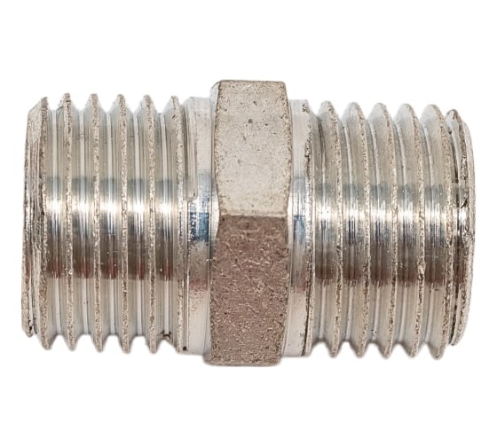 Изображение товара Ниппель ELSEN НН, 1/4, 1/4, TIN латунь, равнопроходной EBF15.14T