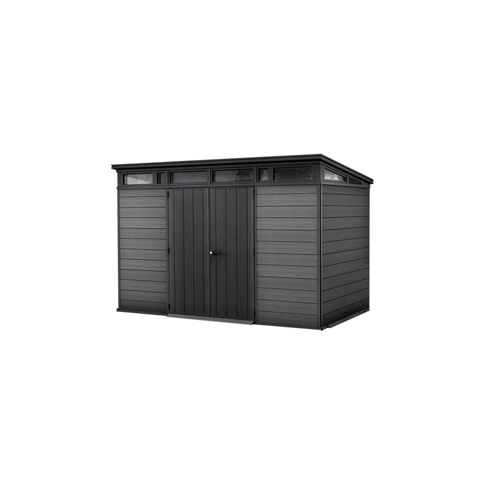 Изображение товара Пластиковый сарай KETER Cortina 11x7 с основанием для долговечной эксплуатации Изображение товара Пластиковый сарай KETER Cortina 11x7 с основанием для долговечной эксплуатации