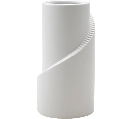 Изображение товара Декоративная ваза Вещицы Изгиб, 105х105х200 мм, белый Cha28
