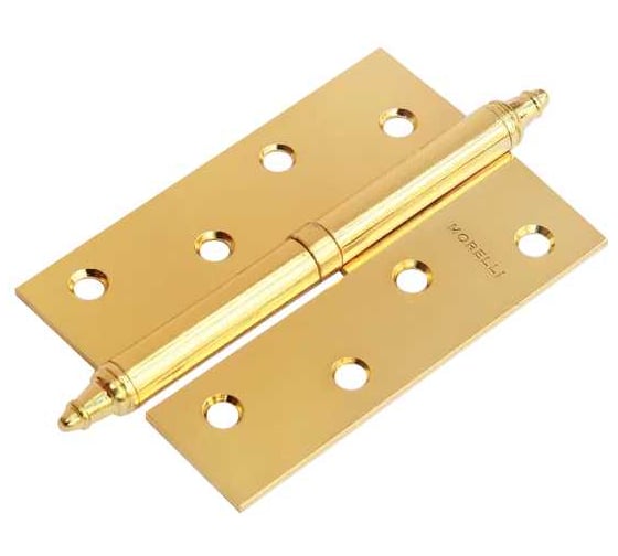 Изображение товара Петля MORELLI MSN 100x70x2.5 PG R, стальная, правая, с подшипником, золото 9015111