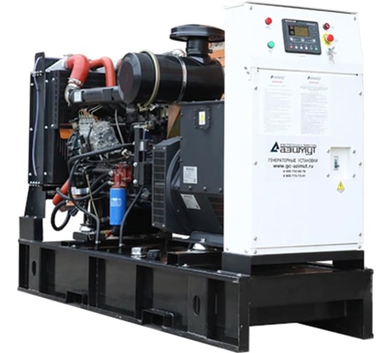 Изображение товара Дизельный генератор ООО "ПК "АЗИМУТ" RICARDO 80кВт, 400В, открытый на раме АД80С-Т400-2РМ19