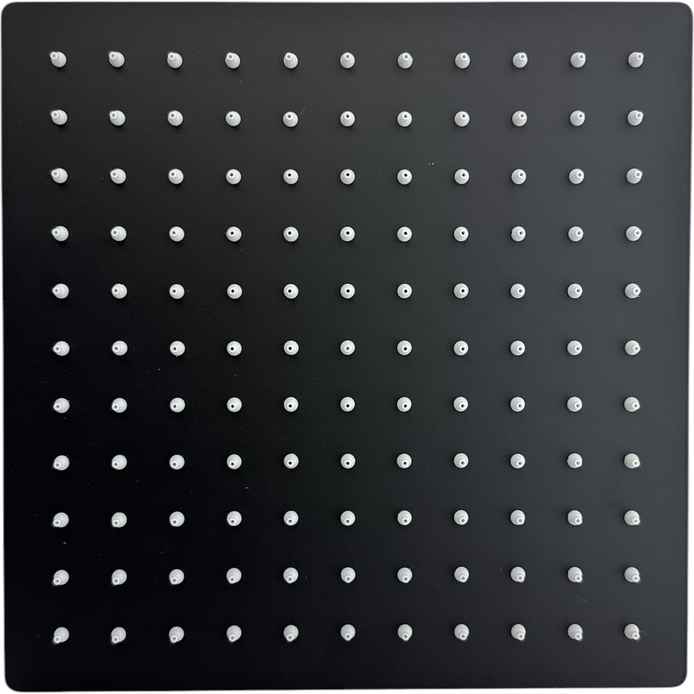 Изображение товара Тропическая лейка для душа GRIALE квадрат 30 см черная с шарниром