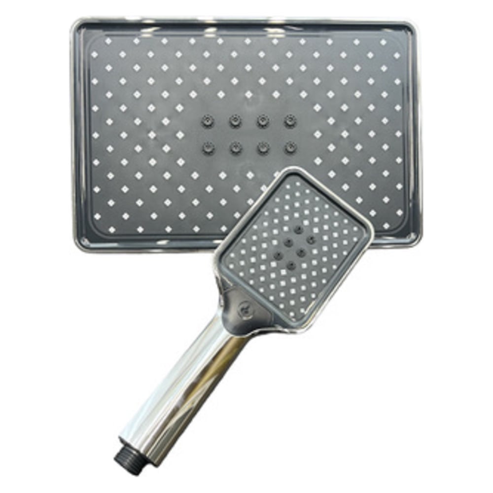 Изображение товара Комплект леек для душа GRIALE черный/хром GR74T из ABS-пластика