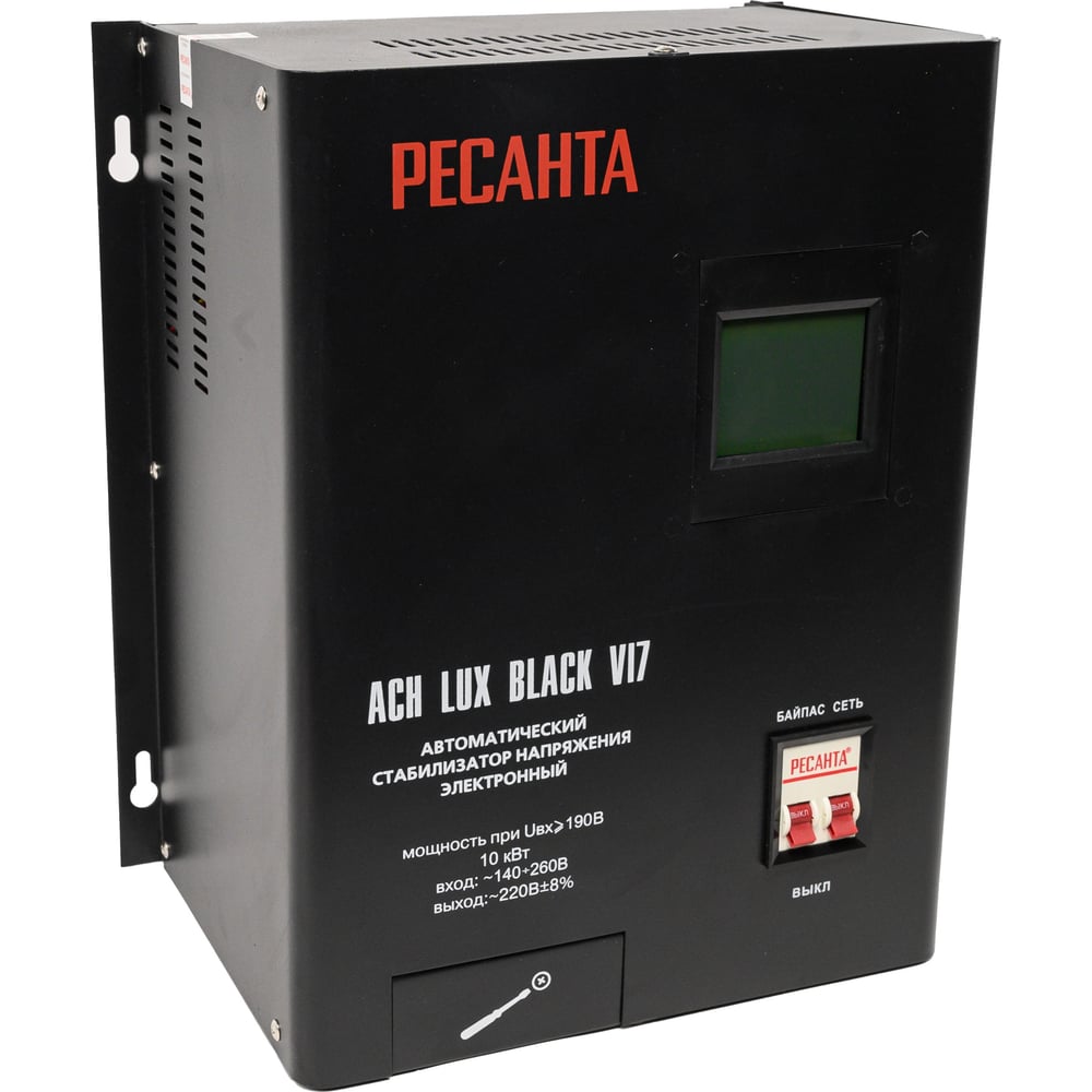 Изображение товара Стабилизатор Ресанта АСН LUX BLACK VI7 900/63/6/73