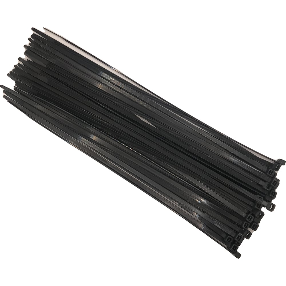Изображение товара Кабельные стяжки 300x4,8 мм 50 шт. нейлон черные ОПТИКОМ ЭЛЕКТРИК