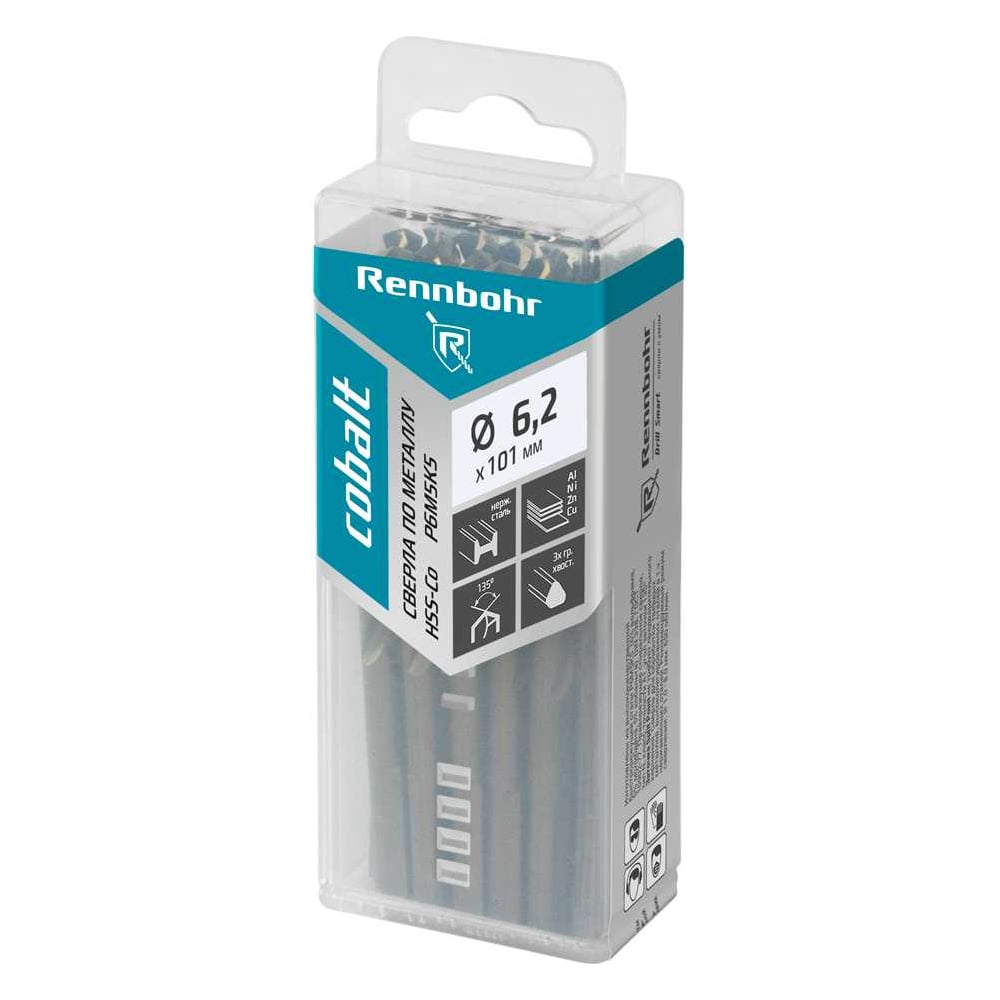Изображение товара RENNBOHR COBALT PROM 6.2x101 мм HSS-Co 3-грани