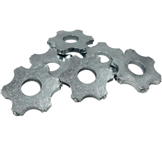 Изображение товара Комплект 30 штук 6 лучевых ламелей ООО Теком для фрезеровальных машин по бетону 56x18x6 мм с твердосплавными вставками 4687205908131