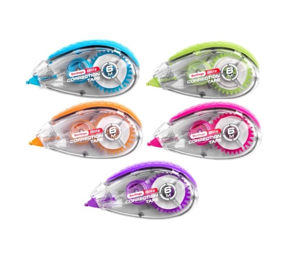 Изображение товара Корректирующая лента BERLINGO Blitz 5 мм х 6 м Fks_06010