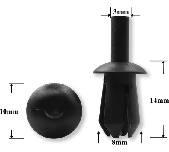 Изображение товара Автокрепеж КрепАвто для VAG Opel 10 шт N0385012, 1719242 1726