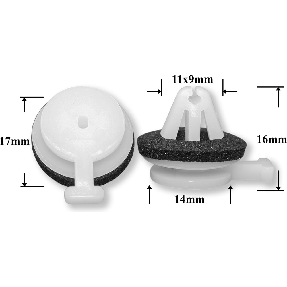 Изображение товара Автокрепеж КрепАвто для Land Rover 10 шт LR034389 1731