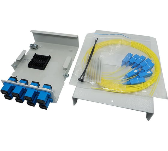 Изображение товара Кросс настенный НК-Групп W8-SC/SM-8-8-1- в комплектации на 8 портов W8SCU8