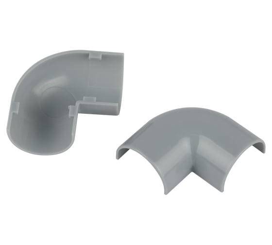 Изображение товара Поворот ЭРА T90KK3013F на 90 градусов для полукруглого кабельканала серый 30x13мм 2шт/комплект Б0064967