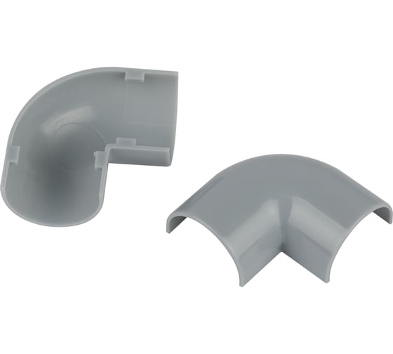 Изображение товара Поворот ЭРА T90KK3013F на 90 градусов для полукруглого кабельканала серый 30x13мм 2шт/комплект Б0064967