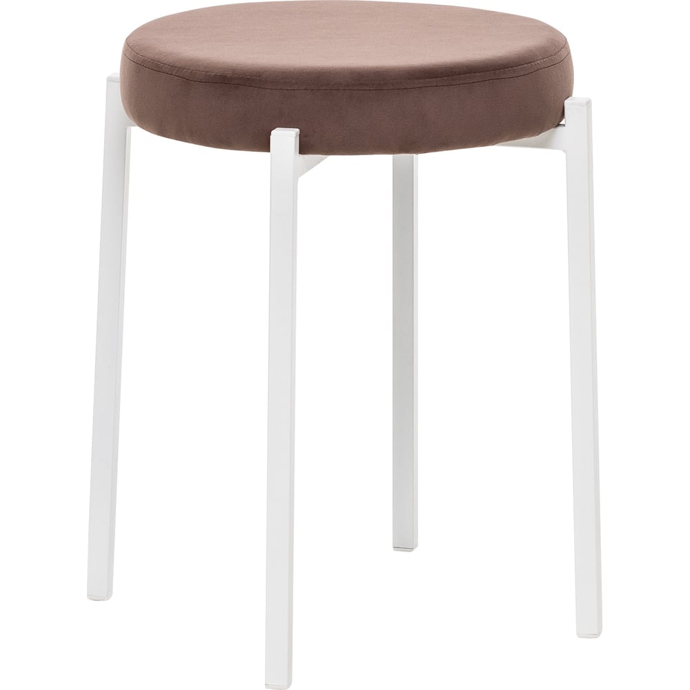 Изображение товара Стул-барный Leset Авис профиль, белый каркас, шоколадное сиденье