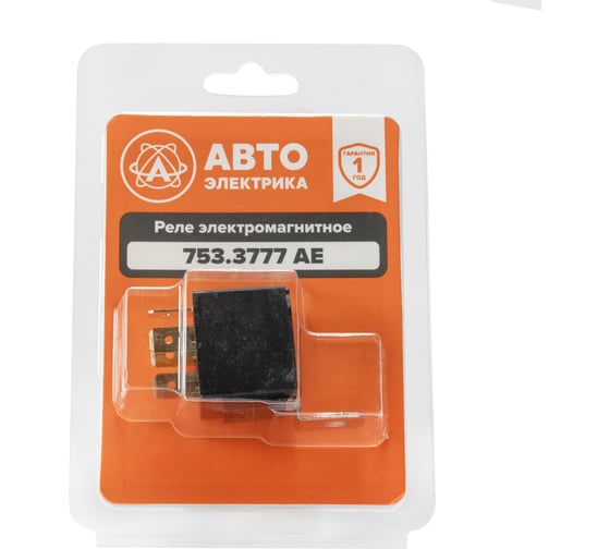Изображение товара Реле АВТОЭЛЕКТРИКА 753.3777 в блистере (ан. 903.3747,983.3777) 5-конт. с кронш.и помехопод.резис. 24В 20/10А 753.3777 08.01458