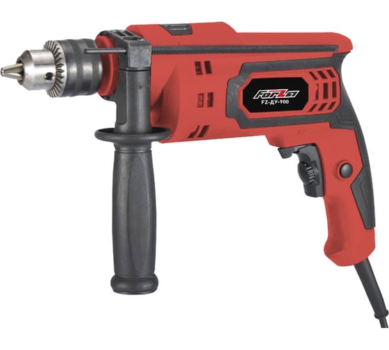 Изображение товара Дрель ударная FORZA FZ ДУ 900, 900Вт, 3000об.мин., ключевой патрон 13мм, 2,1кг. FZ026.001.002.006