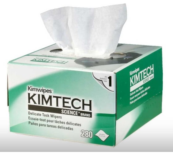 Изображение товара Салфетки протирочные безворсовые НК-Групп Kim Wipes для оптики (коробка 280шт) 000629