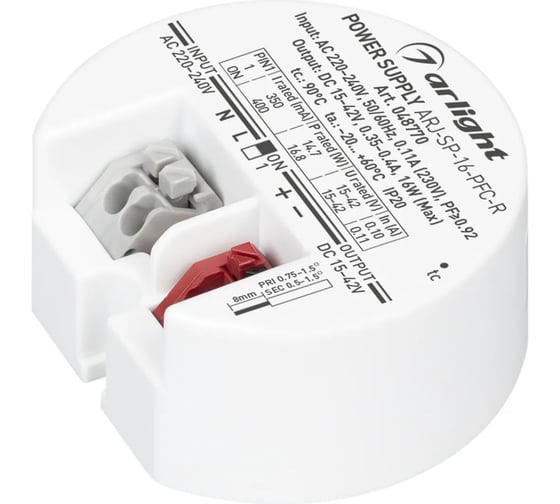Изображение товара Блок питания Arlight ARJ-SP-16-PFC-R 1шт 048770