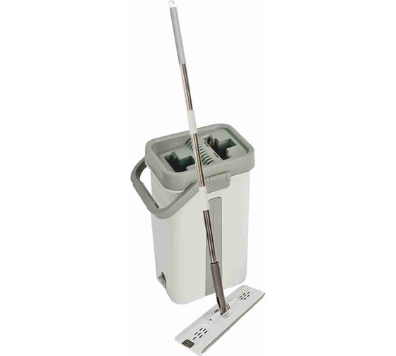 Изображение товара Набор для влажной уборки Happy Panda HP-MB07GL с ведром с механизмом отжатия и 2 насадками УТ000002694