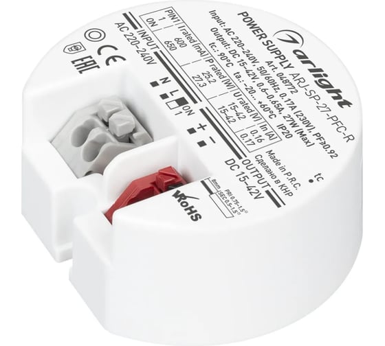 Изображение товара Блок питания Arlight ARJ-SP-27-PFC-R 1шт 048772