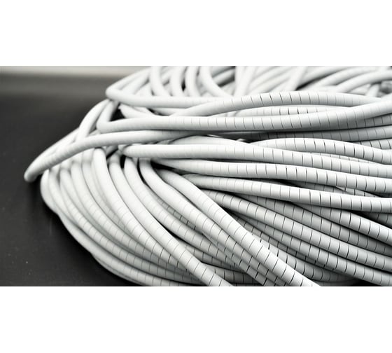 Изображение товара Спиральная монтажная негорючая лента Мемотерм-ММ с низким дымовыделением ЛСТнг-4 V-0 серая 10 м 490