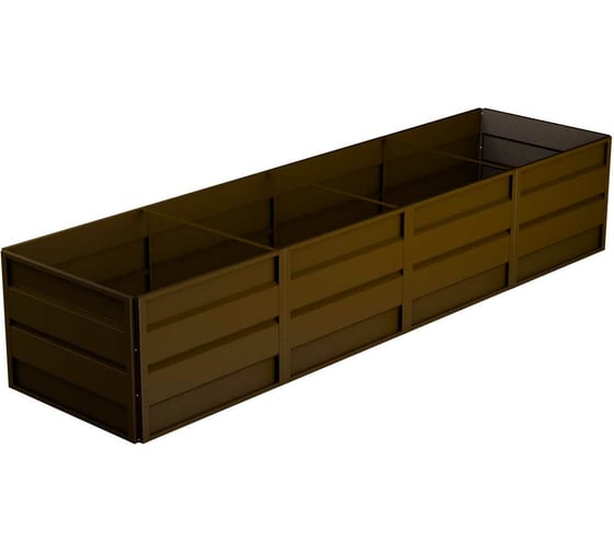 Изображение товара Готовая грядка Delta-Park GW 1х4 м, коричневая 30011_GW14Br