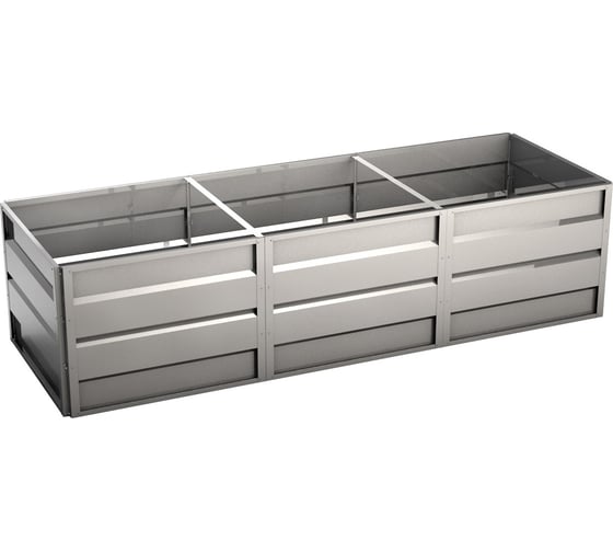 Изображение товара Готовая грядка Delta-Park GW 1х3 м, серебристая 30011_GW13Zn
