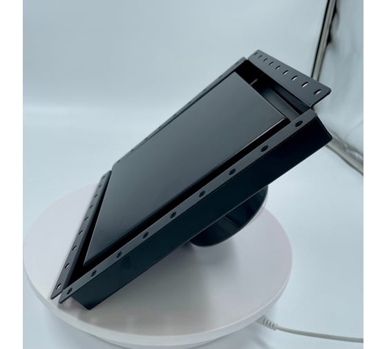 Изображение товара Решетка скрытого монтажа ВИЕНТО 207х207, с вентилятором на шарикоподшипнике 100СК, обратный клапан, черная ВИЕНТО SECRET 100СК-В black