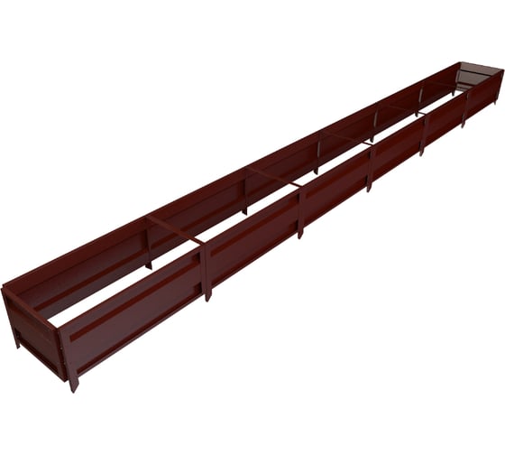 Изображение товара Сборная грядка Delta-Park GU 0.5х6 м, коричнево-красная 30011_GU506Ch