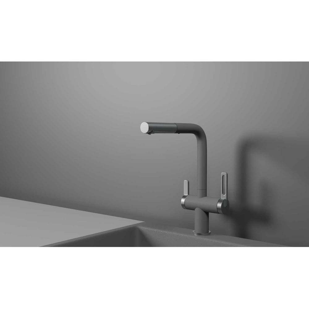 Изображение товара Кухонный смеситель Granula GR-8170 с выдвижным изливом