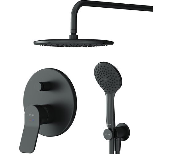 Изображение товара Набор AM.PM X-Joy: смеситель, верхний душ, ручной душ 1 режим, шланговое присоединение FB85A1RH02