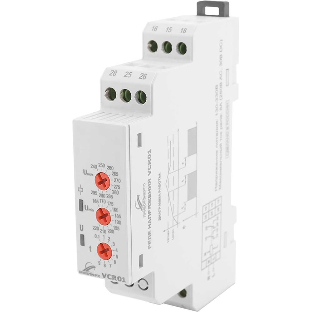 Изображение товара Реле контроля напряжения НТК Приборэнерго VCR01 для защиты электросетей
