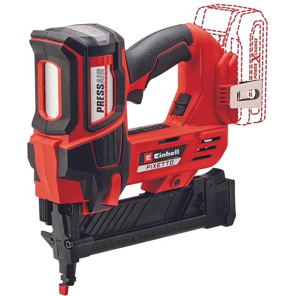 Скобозабиватель аккумуляторный Einhell PXC FIXETTO 18/38 S, 18В, скобы 10-38x5.7мм, без АКК и ЗУ 4257785