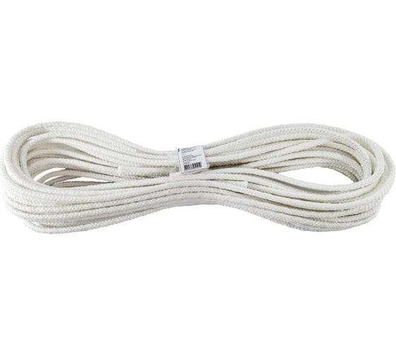 Изображение товара Фал капроновый плетёный Политех 16-ти прядный с сердечником, Ф10, 25м, 1300кгс 8001760
