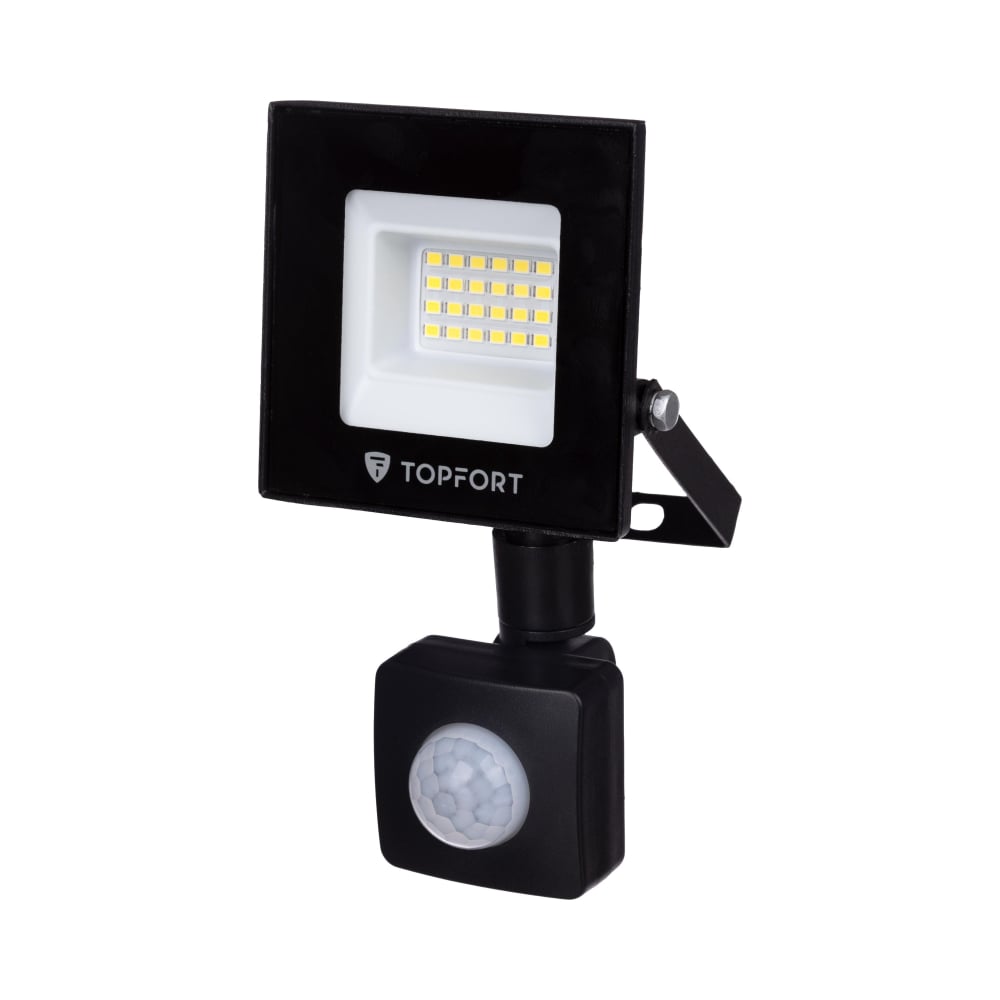 Изображение товара Прожектор светодиодный Topfort LED FL MS 20W, 6500K, 1700Л, c датчиком движения 1956459