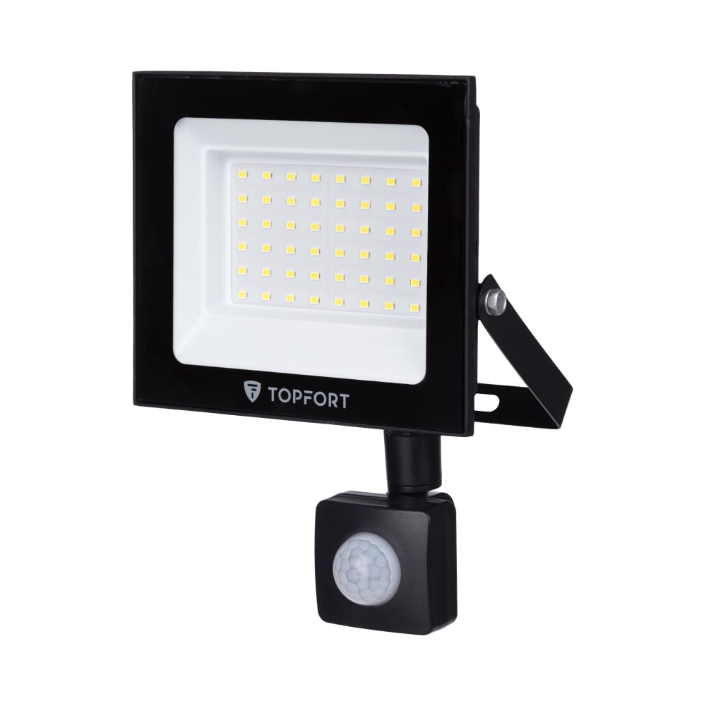 Изображение товара Прожектор светодиодный Topfort LED FL MS 50W, 6500K, 4250Л, c датчиком движения 1956460