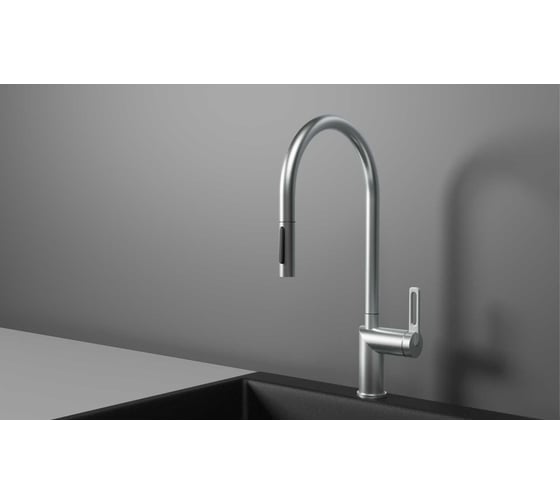 Изображение товара Кухонный смеситель с выдвижным изливом GranulaGR-8172 НЕРЖ 8172, НЕРЖ