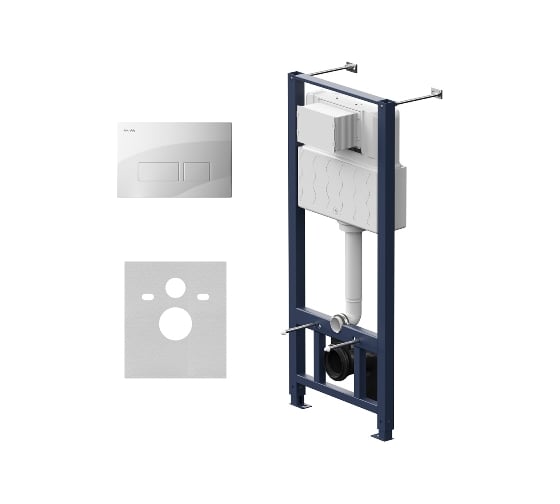 Изображение товара Инсталляция для подвесного унитаза AM.PM Pro с пневматической клавишей Pro S I012704.7001