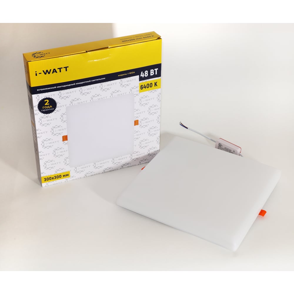 Изображение товара Встраиваемый светильник LED 48Вт 6400К IP44 для натяжных потолков