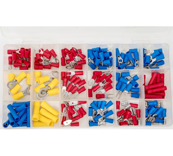 Изображение товара Набор кольцевых и вилочных кабельных наконечников ООО "ОПТИКОМ ЭЛЕКТРИК" 175шт 3544.0175