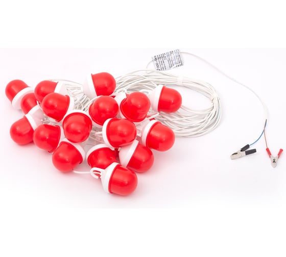 Изображение товара Гирлянда дорожная строительная ООО ОПТИМА СЕРВИС 50 м сигнальный фонарь ФС-12.1 220В 00-00053999