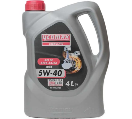 Изображение товара Масло YENMAK 5W40 моторное синтетическое MB 229.3 / 229.5 |API SP | ACEA A3/B4 4L 28-05W40-104